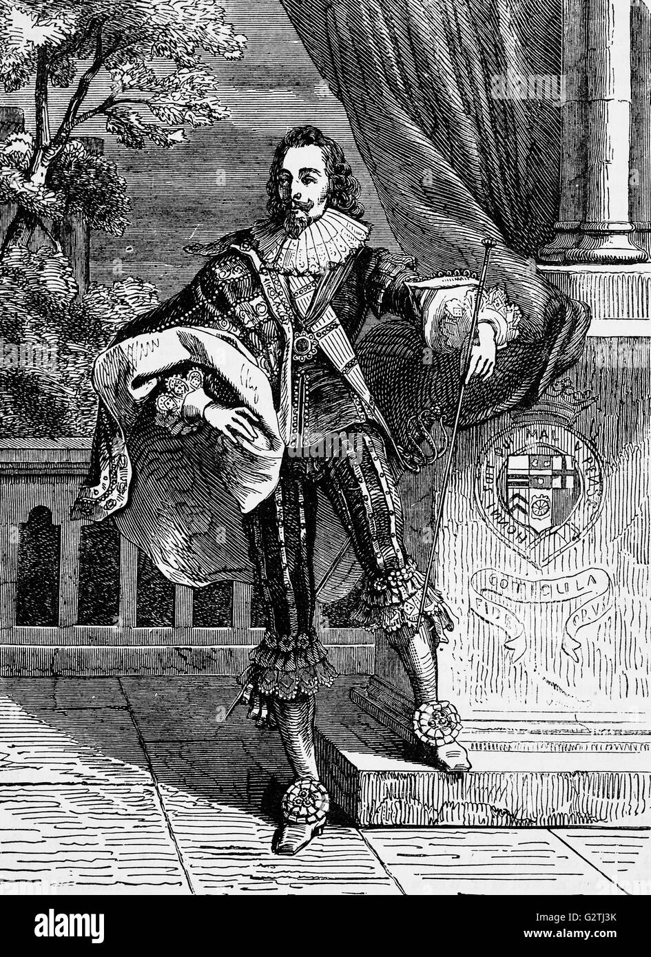 King Charles I, monarch of England, Scotland, and Ireland from 1625 until his execution in 1649. Stock Photo