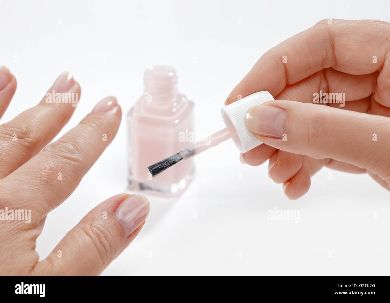 Fingernails being painted Stock Photo - Alamy