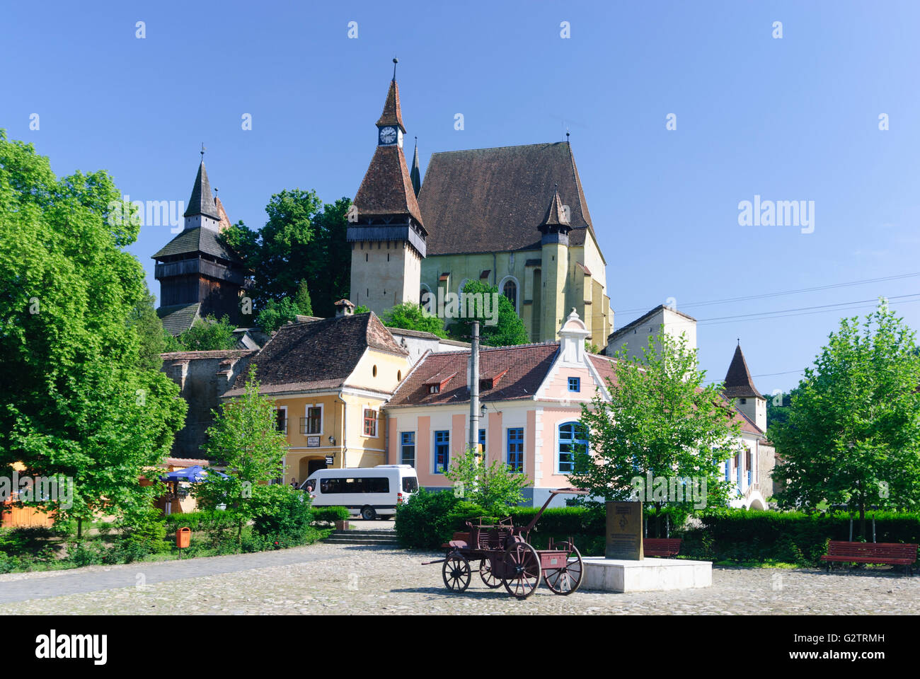 fortified church, Romania, Transilvania, Transylvania, Siebenbürgen (Transsilvanien) , Biertan (Birthälm) Stock Photo