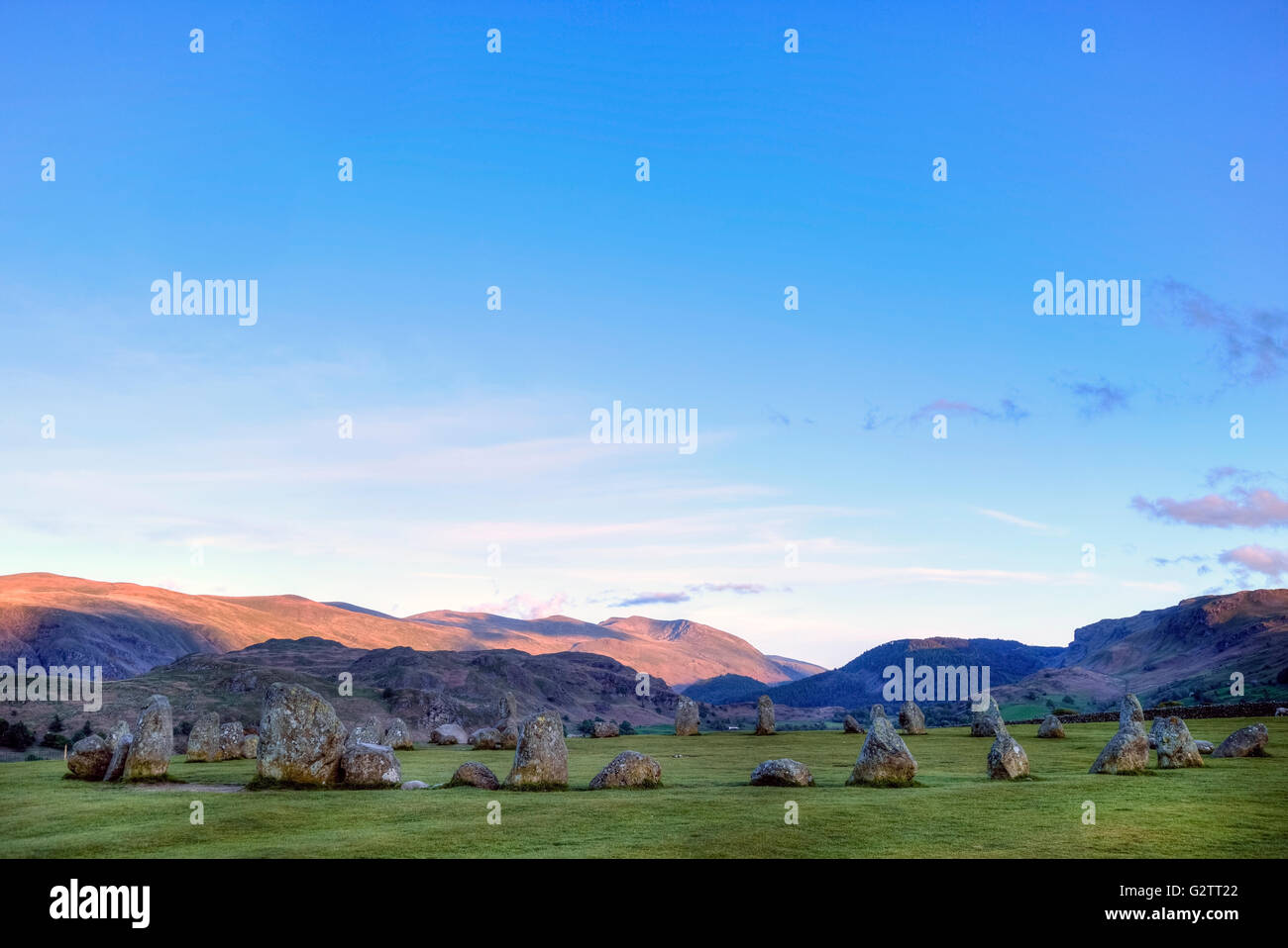 Castlerigg Stone Circle, Keswick, Cumbria, Lake District, England, UK Stock Photo