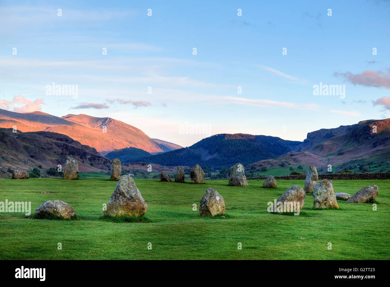 Castlerigg Stone Circle, Keswick, Cumbria, Lake District, England, UK Stock Photo