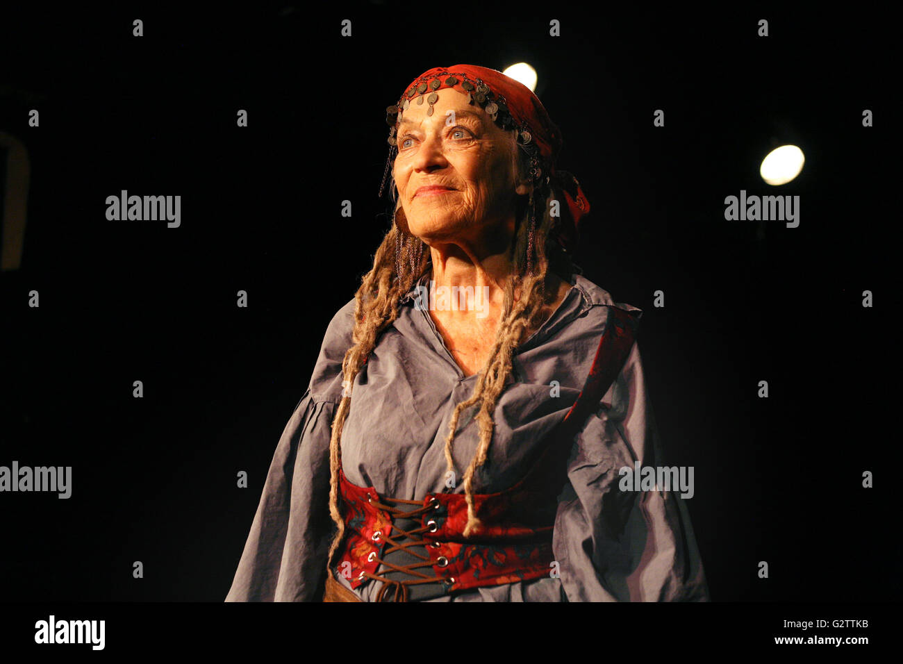 Czech famous actor Luba Skorepova in Play Caesar and Drana from Isabelle  Dore, Theatre ABC, Prague, 10th of April, 2012 Stock Photo - Alamy