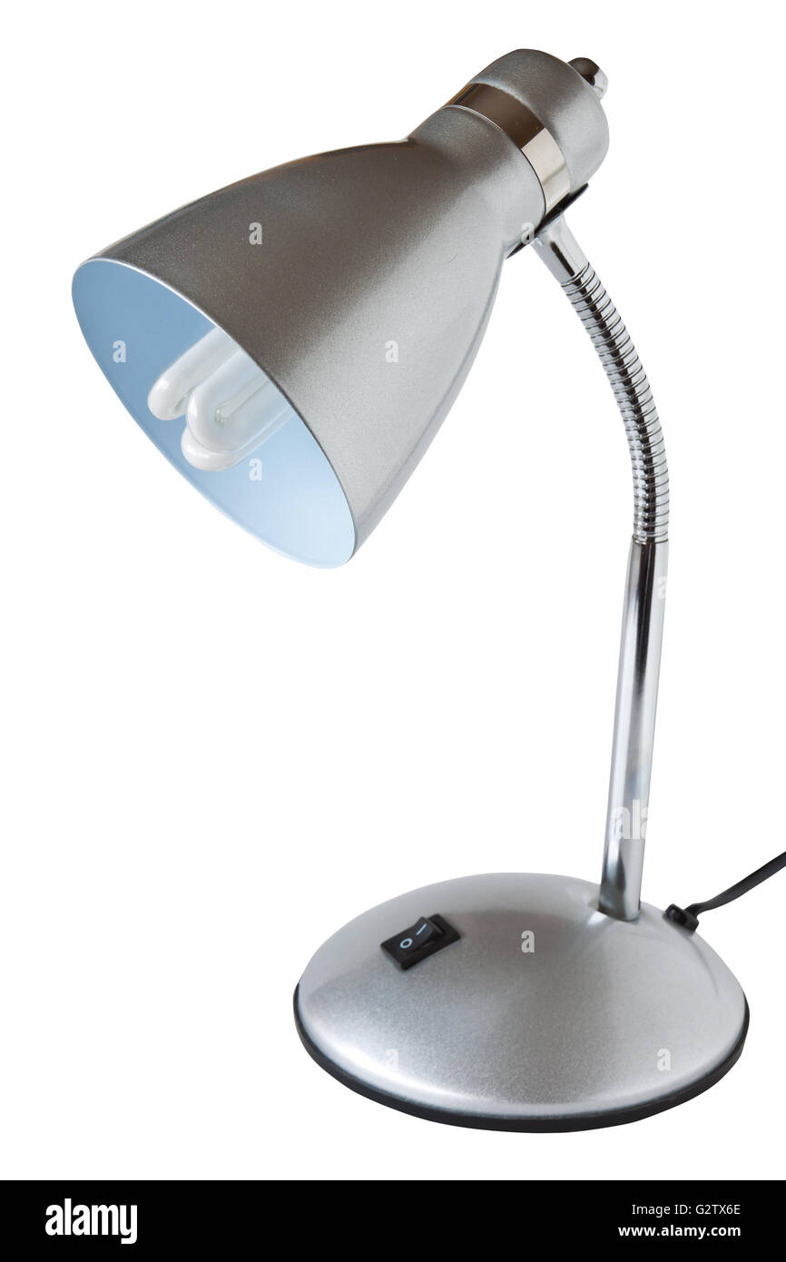 Table lamp isolated on white background Stock Photo