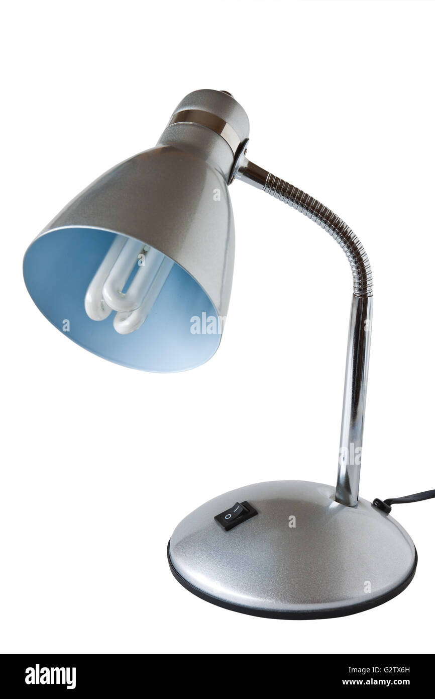 Table lamp isolated on white background Stock Photo