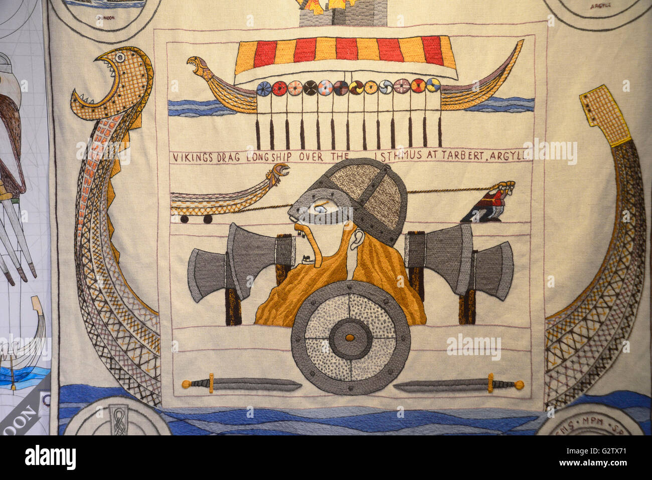 Scotland, Edinburgh, The Great Tapestry of Scotland, temporary show at