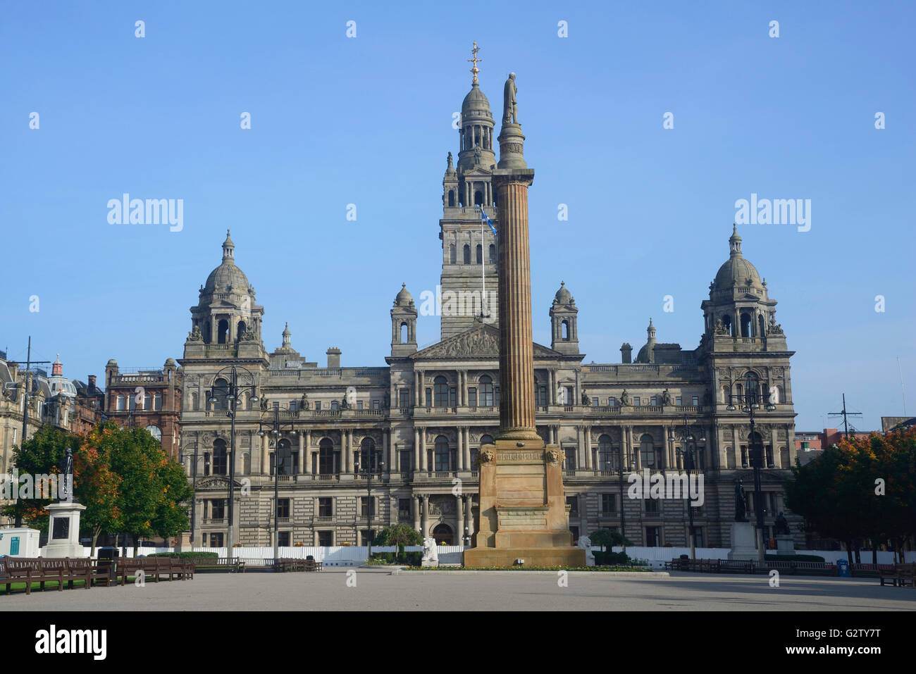 Scotland, Glasgow, City Centre, George Square. Stock Photo