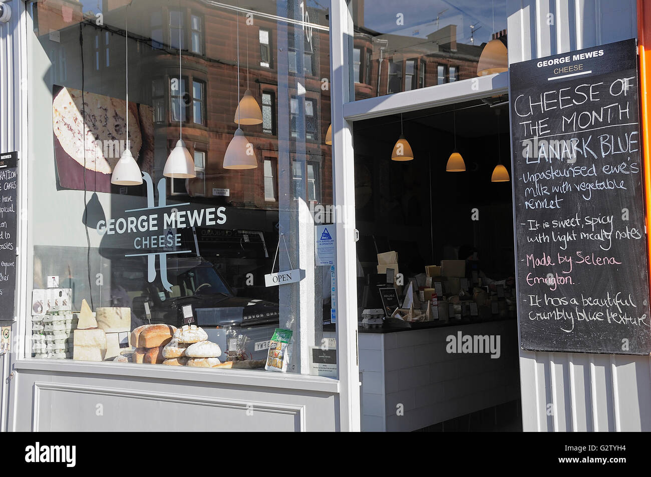 Scotland, Glasgow, West End, Byres Road, Mewes cheesemonger
