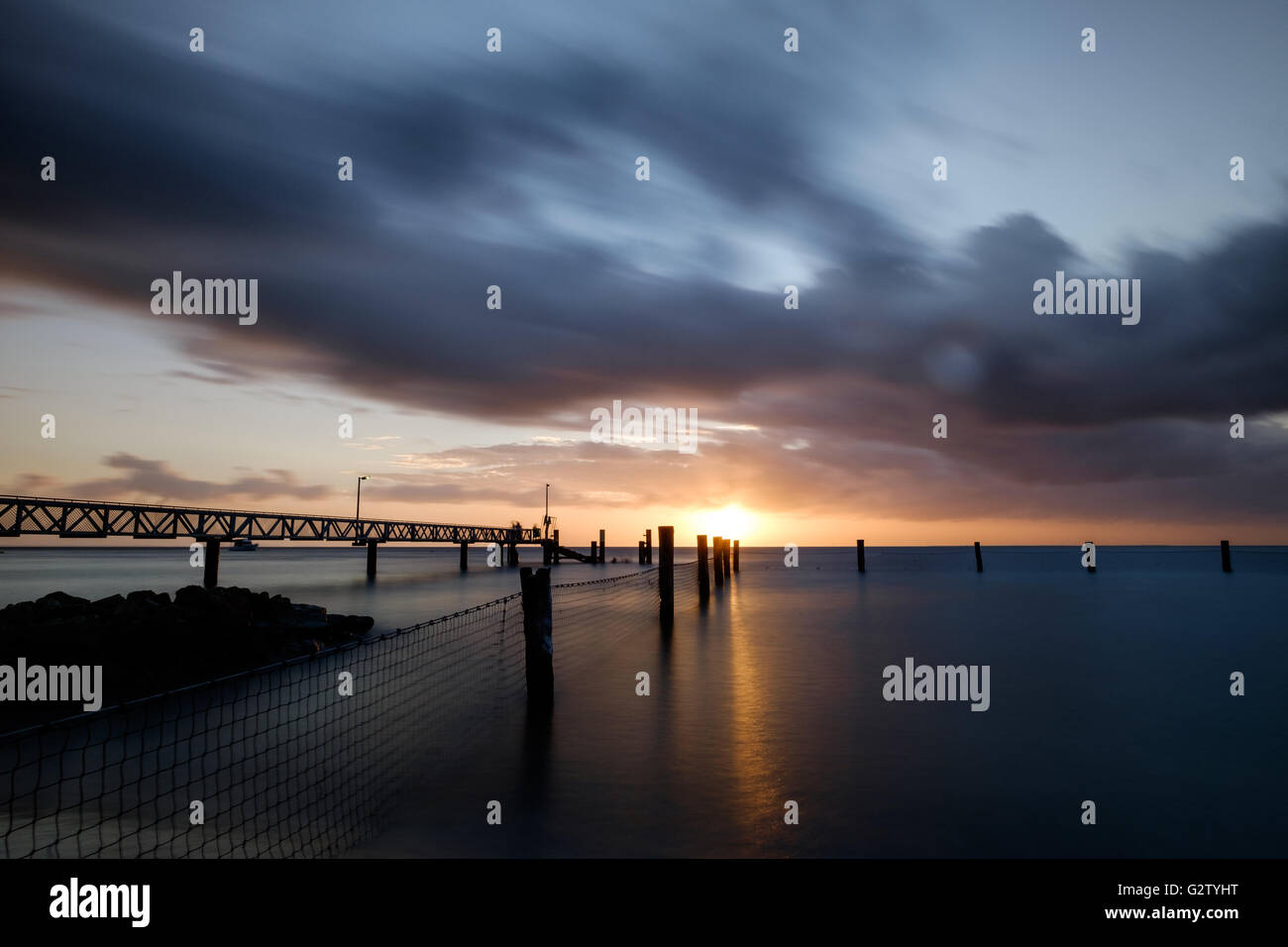 Sunset at Amity Stock Photo - Alamy