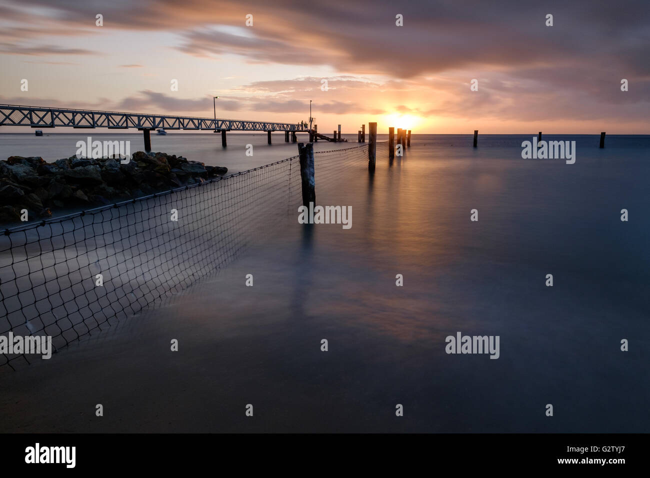 Sunset at Amity Stock Photo - Alamy
