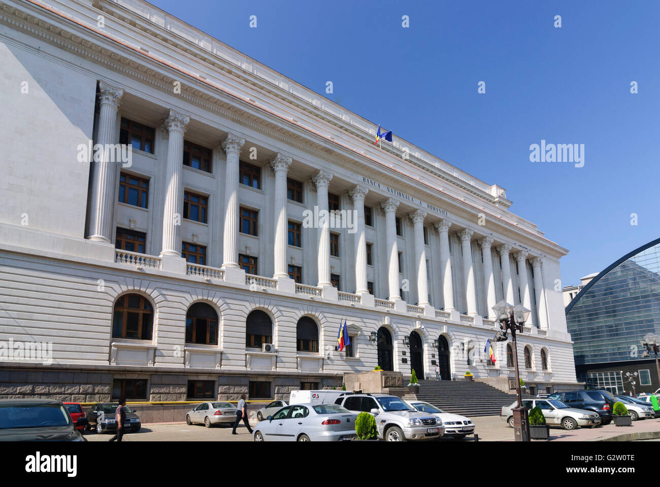 national bank, Romenia, Valahia, Wallachia, Walachia, Walachei , Bucuresti, Bucharest, Bukarest Stock Photo