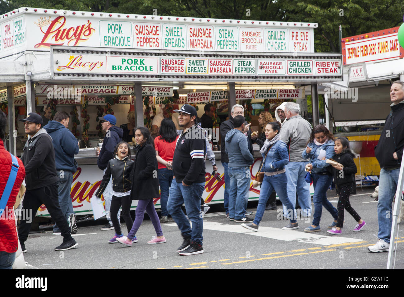 Lots of food to be had at the 5th Avenue Street Fair in Park Slope
