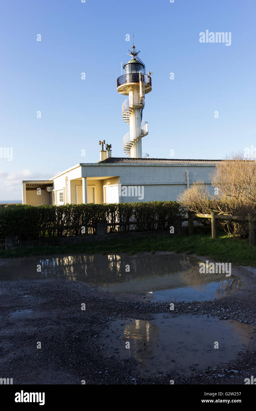 Lighthouse Portel in France Stock Photo