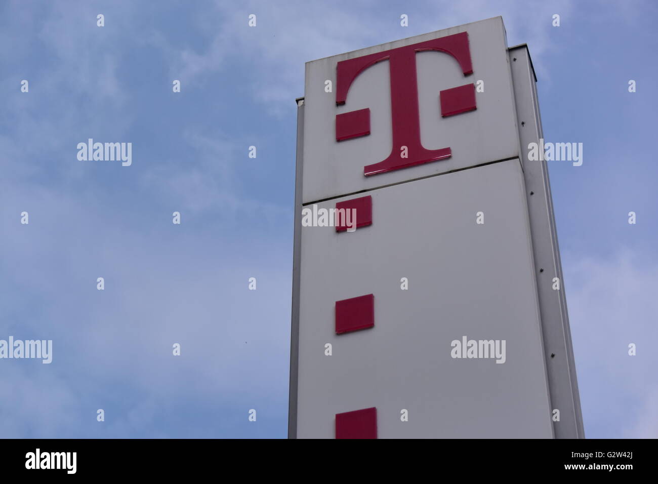 Telekom Logo, Bonn, Germany Stock Photo