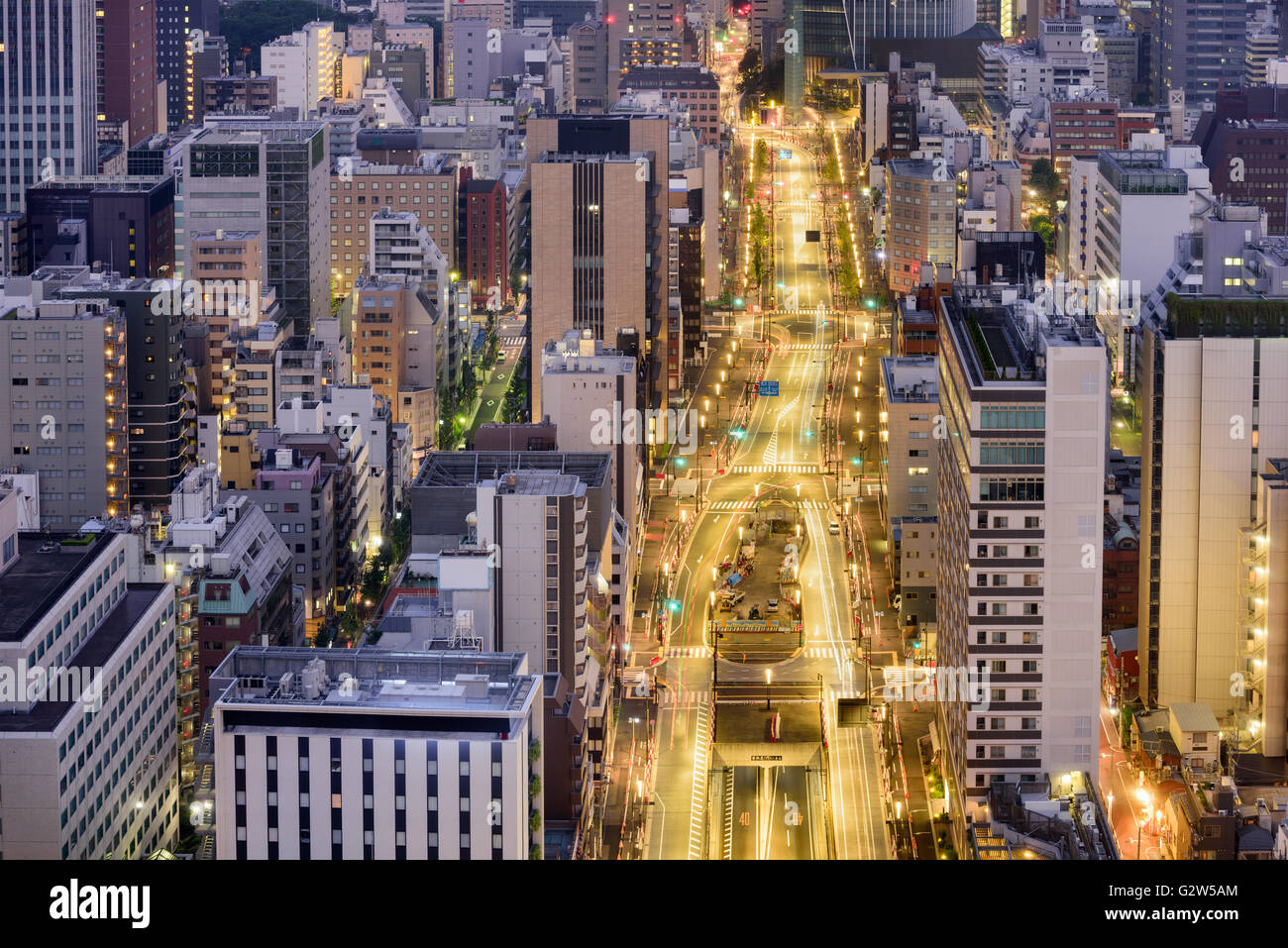 Tokyo, Japan cityscape in the Toranomon district. Stock Photo