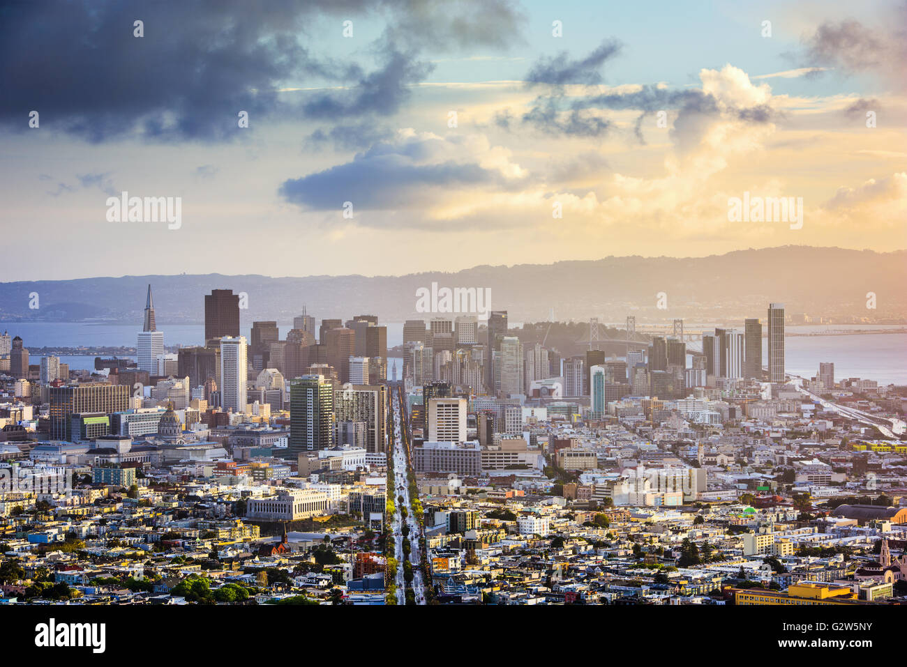 San Francisco, California, USA skyline. Stock Photo
