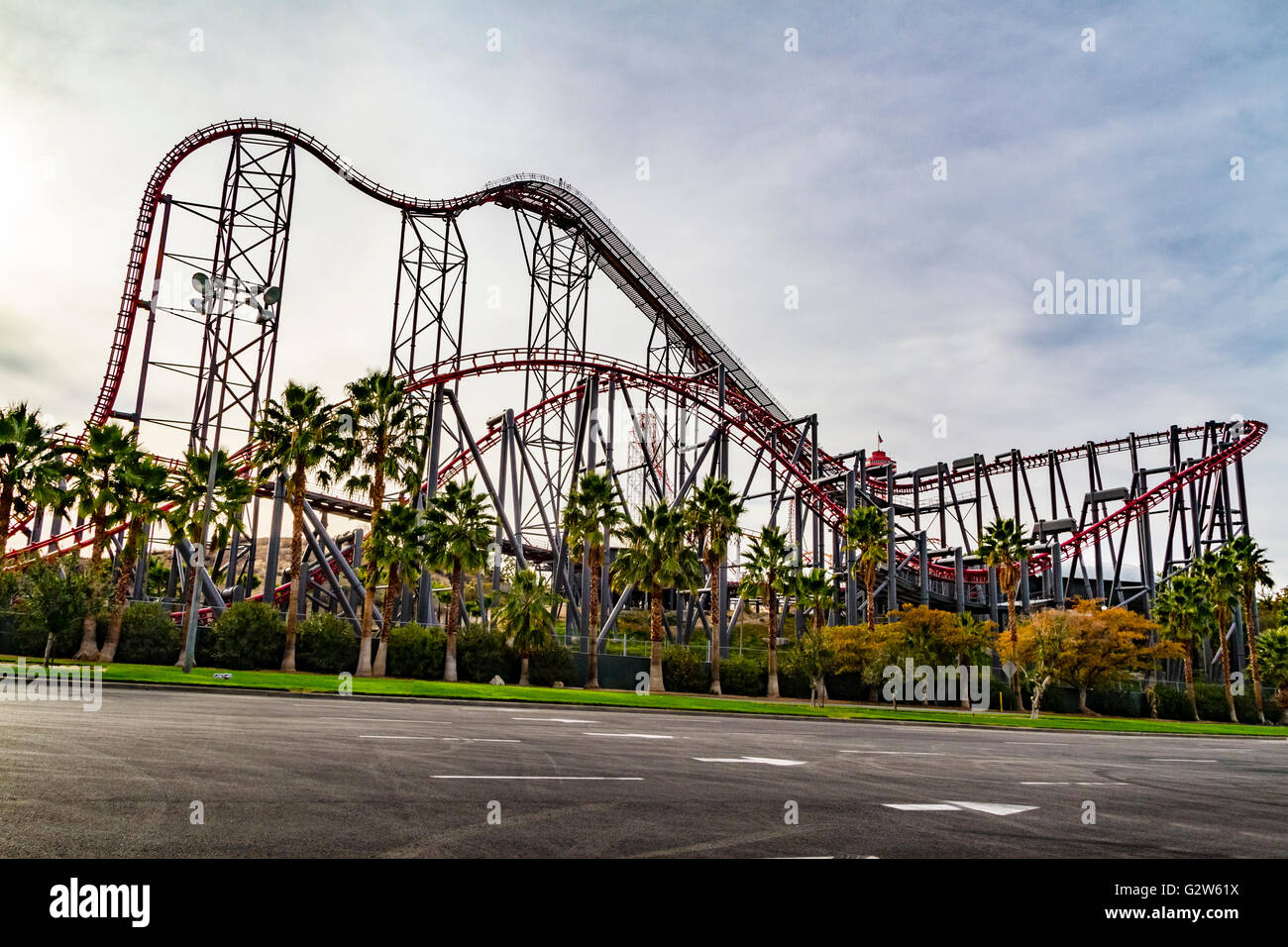 The X2 Roller Coaster at Six Flags Magic Mountain in Santa Clarita  California Stock Photo - Alamy