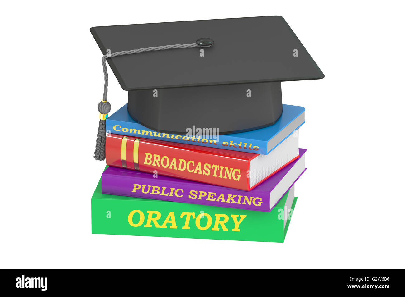 oratory education, 3D rendering isolated on white background Stock Photo