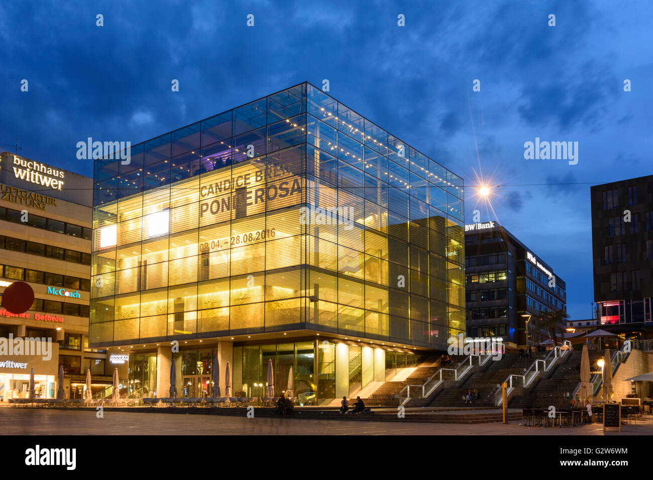 Art Museum, Germany, Baden-Württemberg Region Stuttgart, Stuttgart Stock Photo