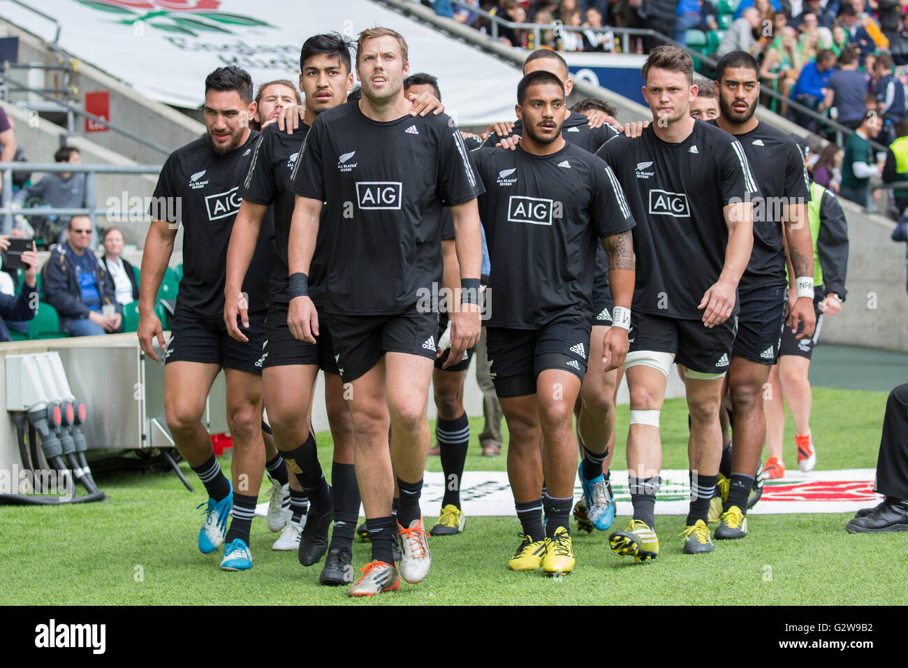 London, Great Britain. 21st May, 2016. Team New Zealand, All Black