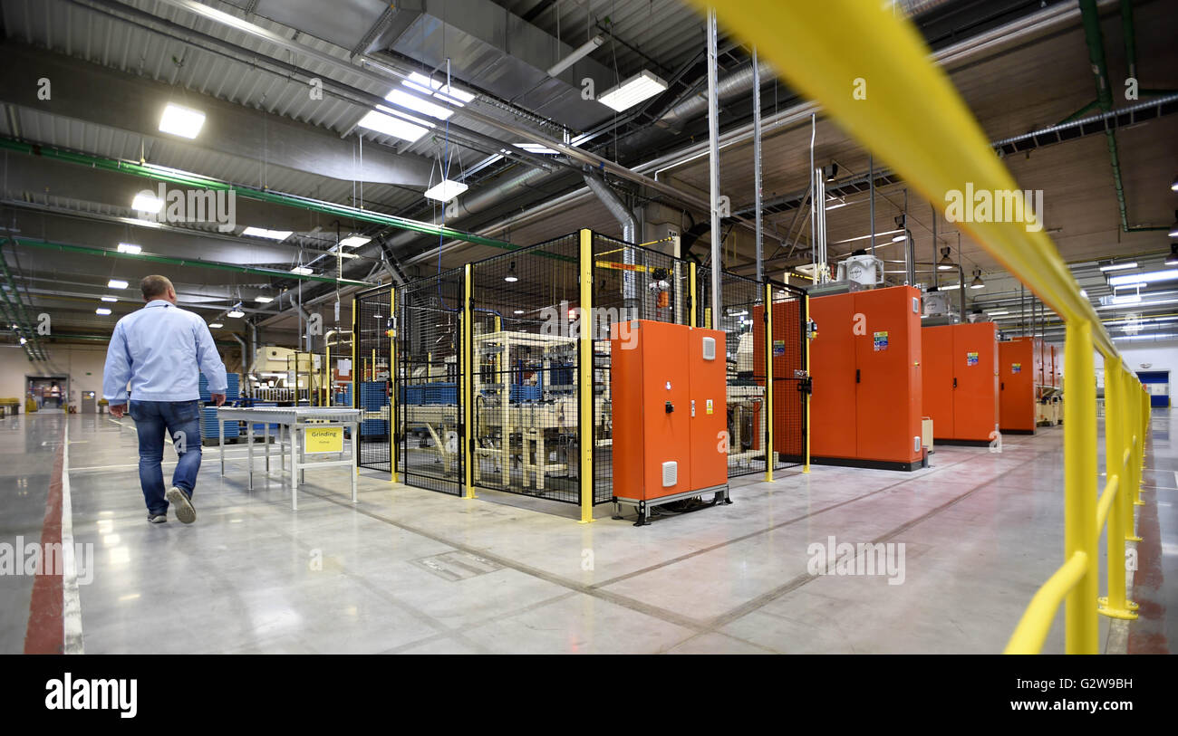 Pardubice, Czech Republic. 30th May, 2016. The KYB Manufacturing Czech