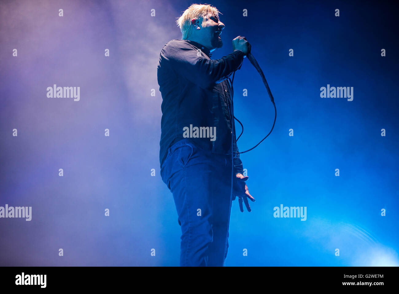 Chino Moreno of Deftones performs on stage at the SSE Arena Wembley on June 3, 2016 in London, England. Credit:  Michael Jamison/Alamy Live News Stock Photo