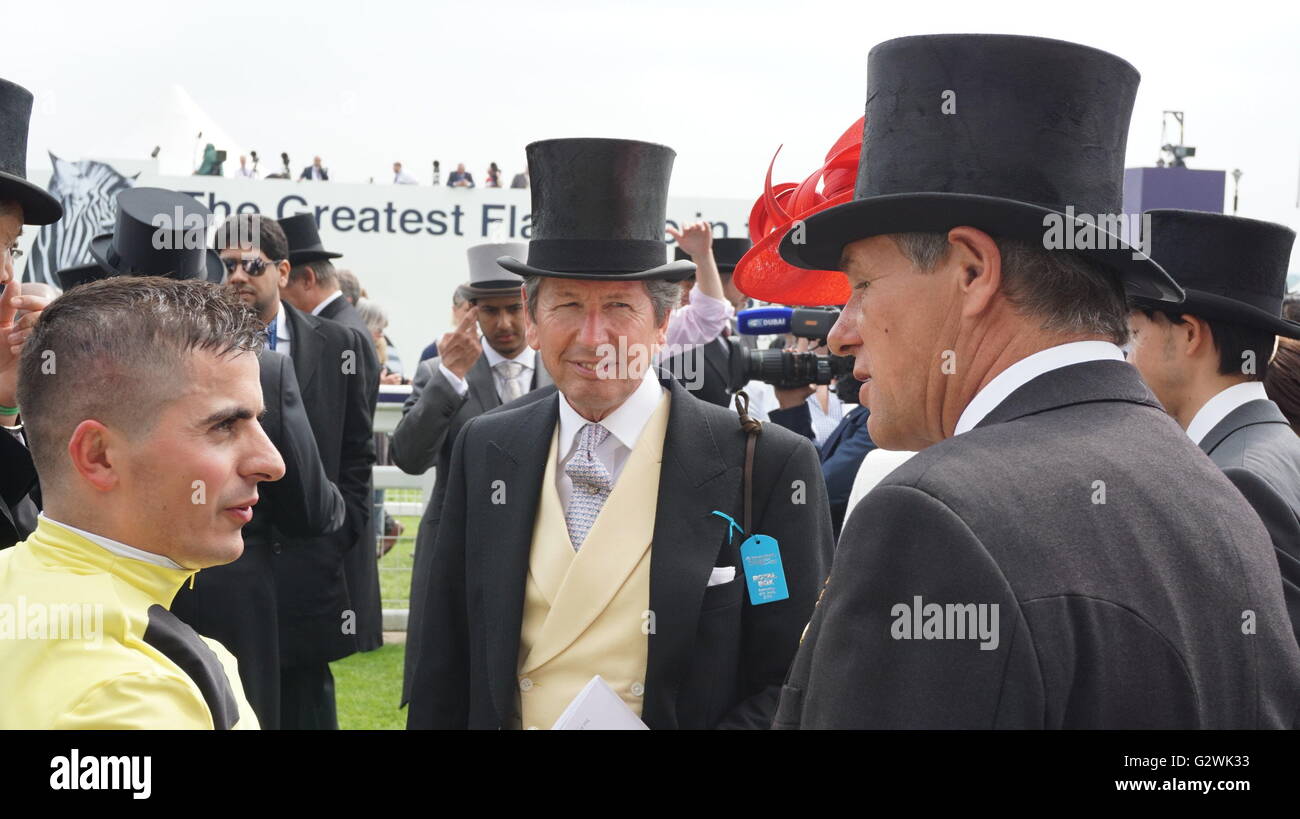 Epsom Downs, Surrey, UK. 03rd June, 2016. John Warren and Charlie