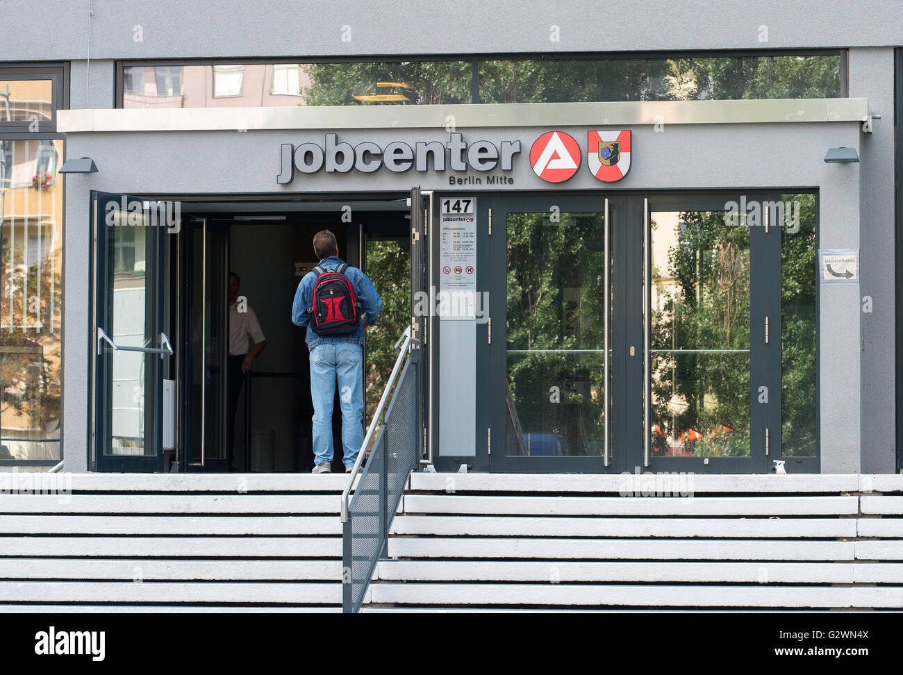 Berlin, Germany, Job Center Berlin-Mitte in Muellerstrasse Stock Photo