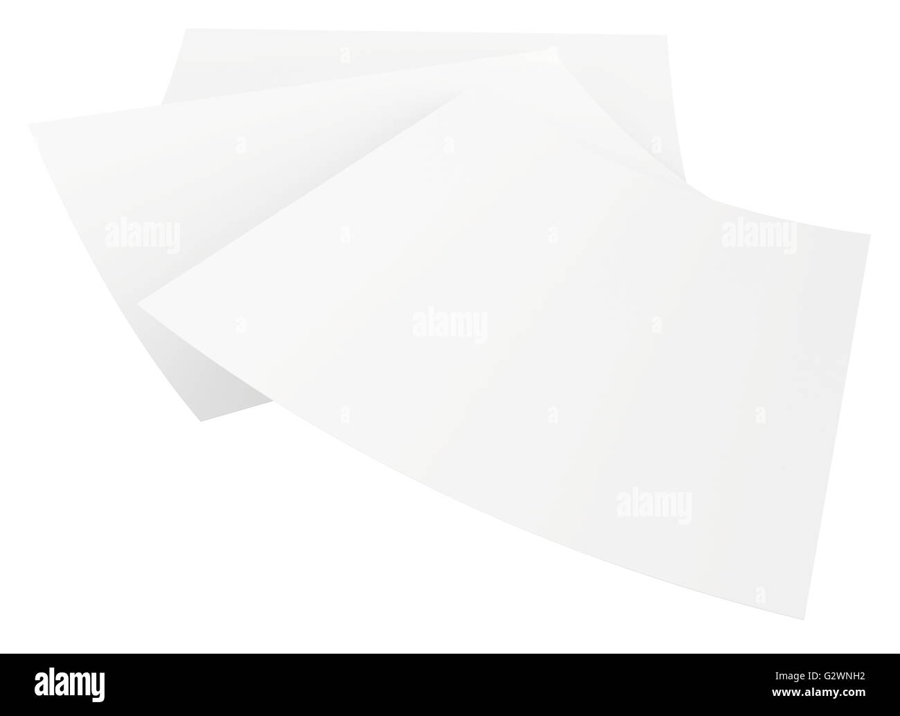 blank white paper sheets stacked in the order Stock Photo Alamy