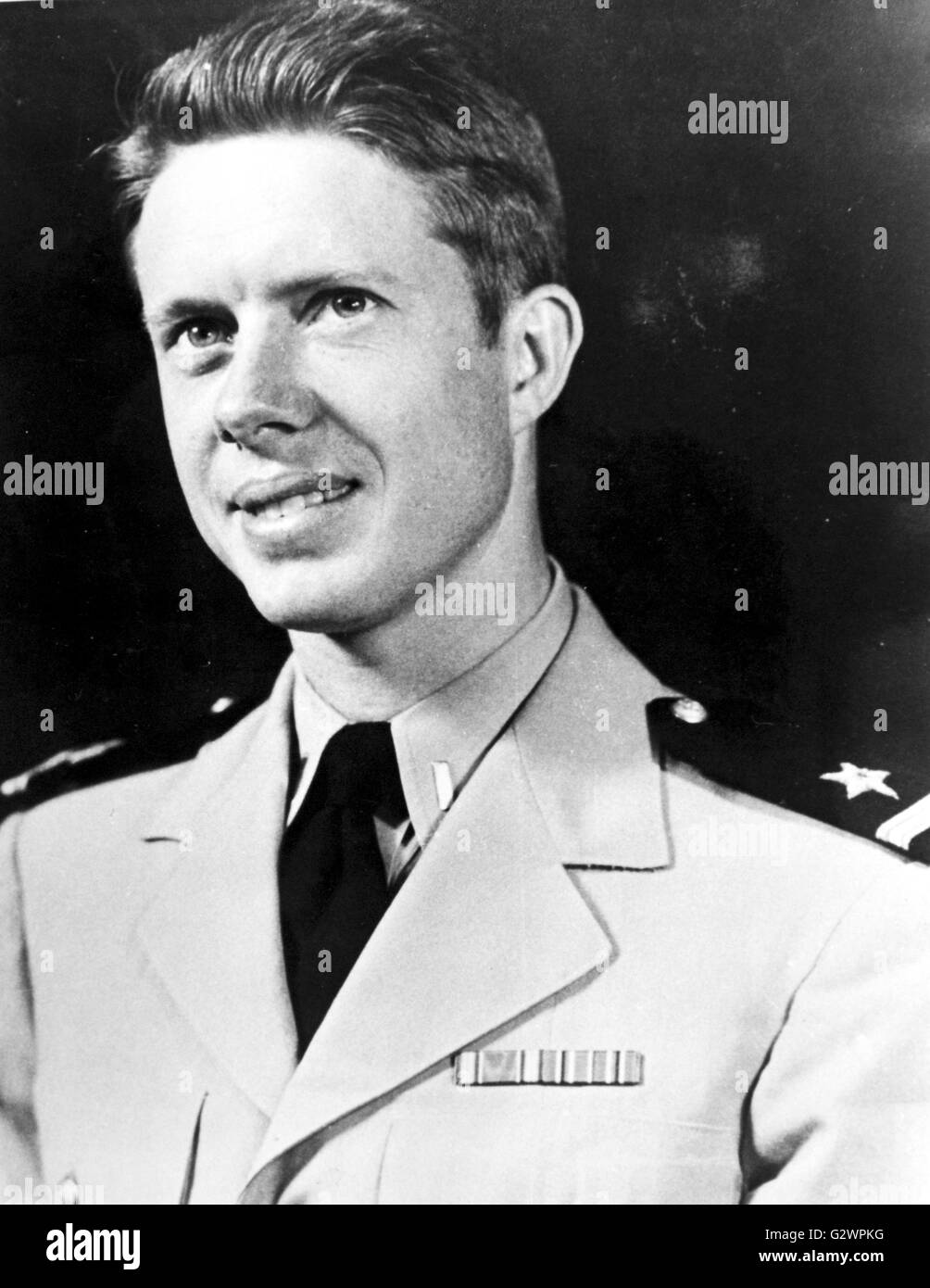 Jimmy (James Earl) Carter as Ensign, United States Navy. Stock Photo