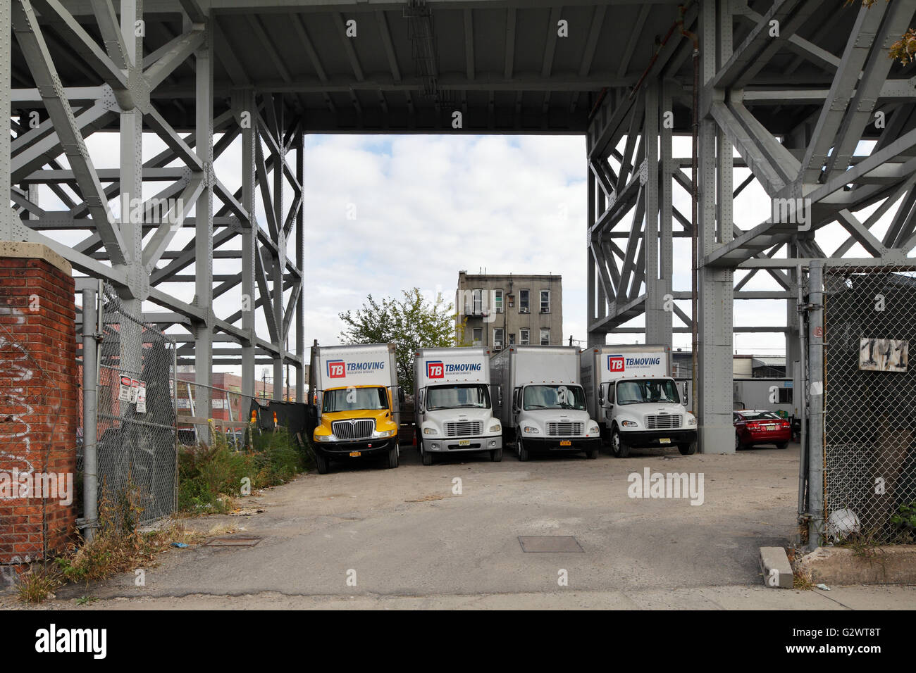 27.10.2015, New York City, New York, USA - Parking for vans in the ...