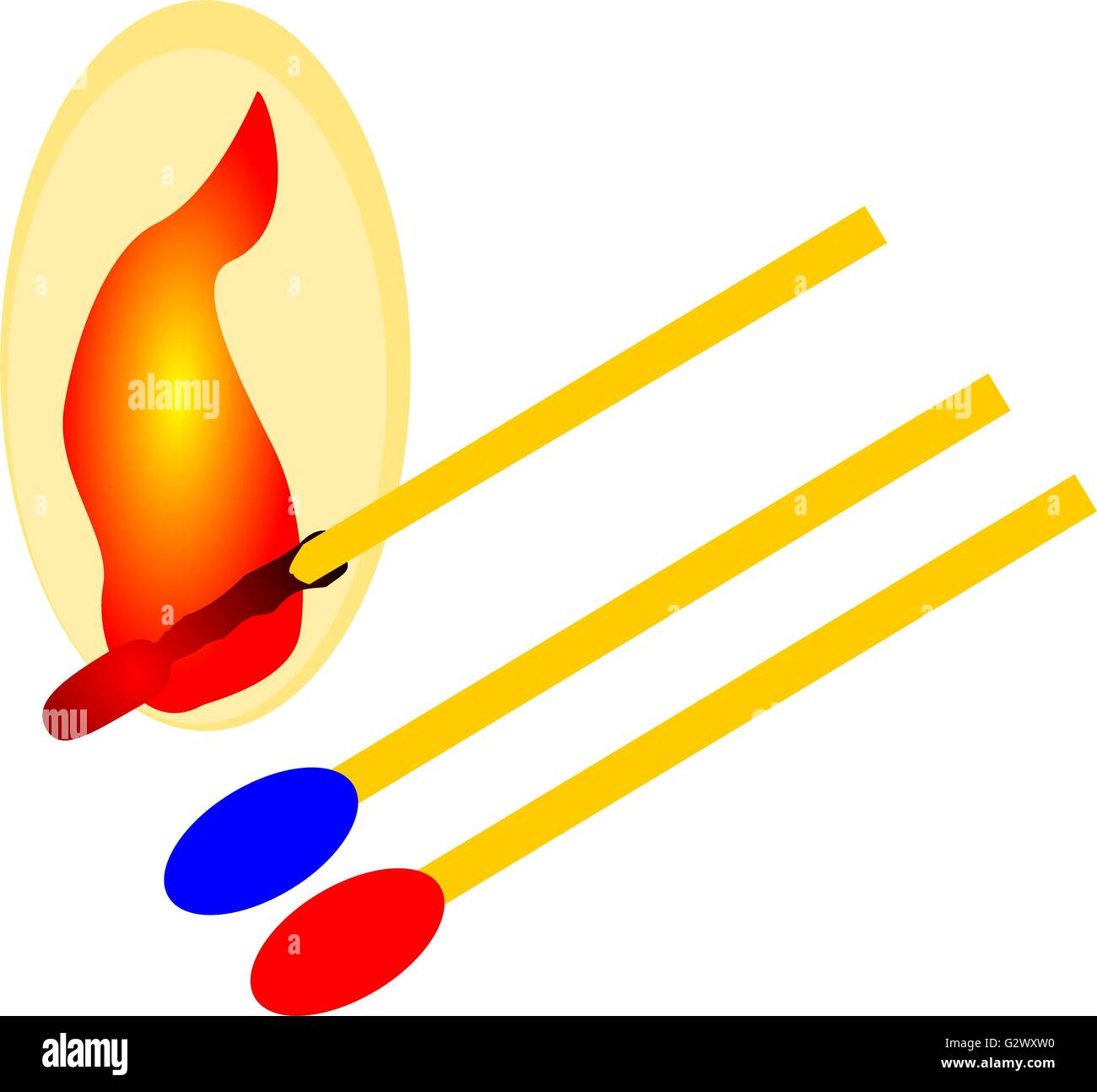 match flame ,burning match Stock Vector Image & Art Alamy
