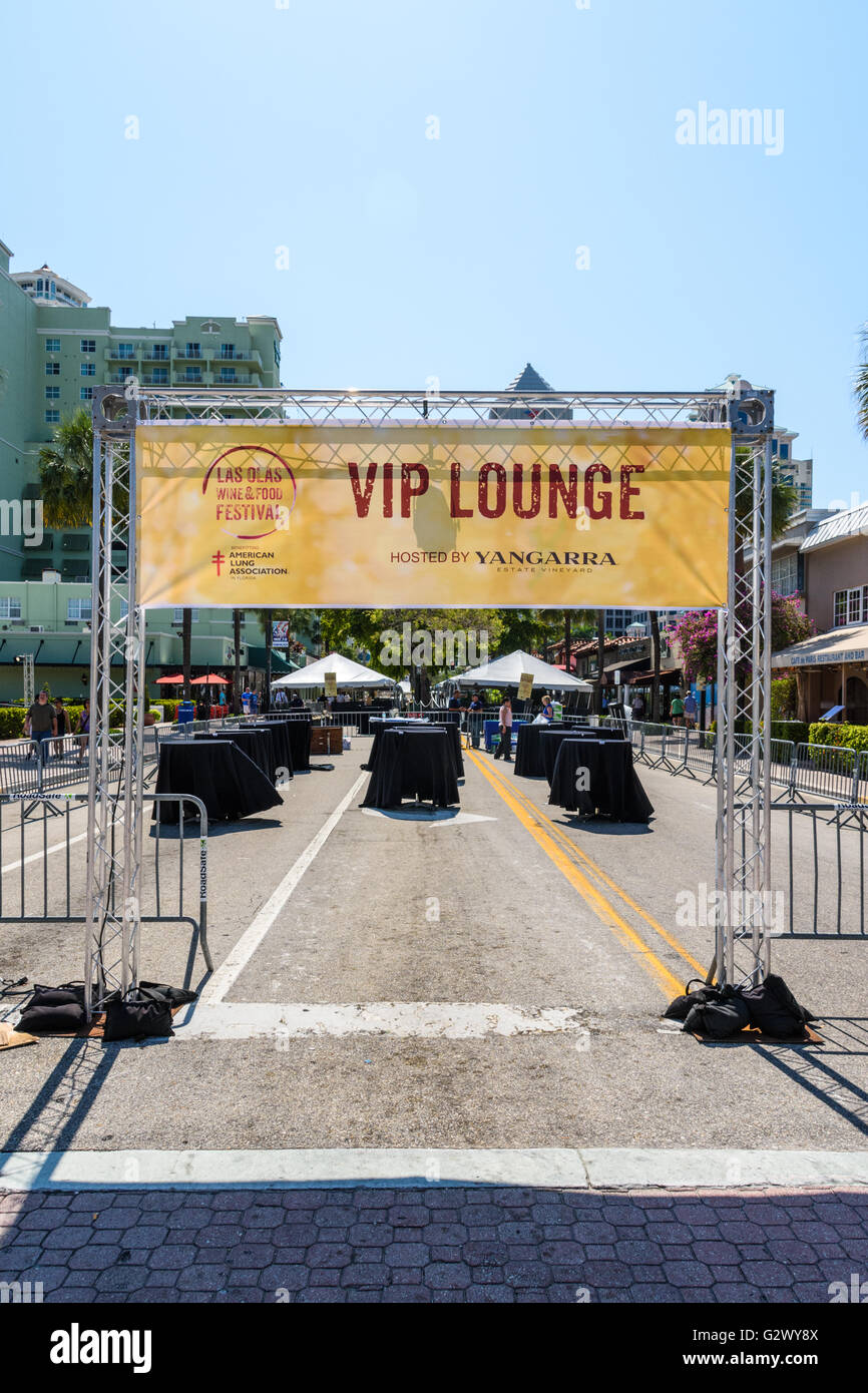 VIP Lounge at the 2016 Las Olas Wine and Food Festival under