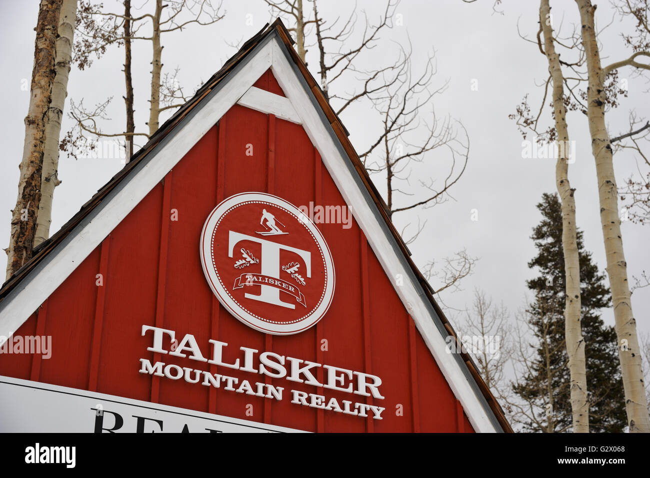 Talisker Mountain Realty At Park City Utah Ut Stock Photo