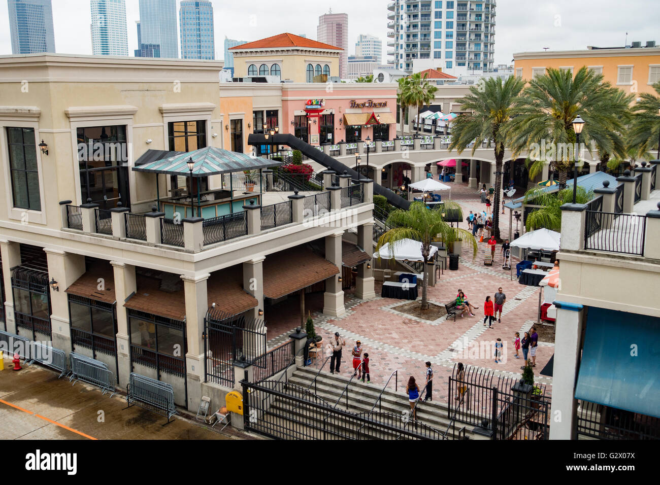 The Tampa Bay Visitor Center and Gift Shop near the cruise ship