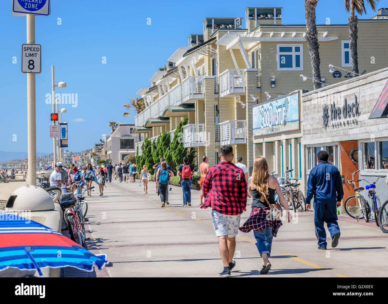 Hermosa Beach Strand Stock Photo Alamy