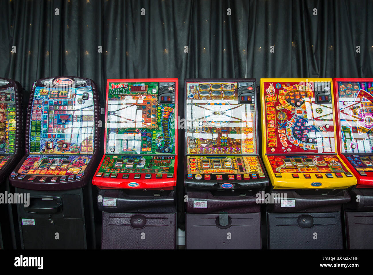 Gambling machines, Kent, England, UK Stock Photo