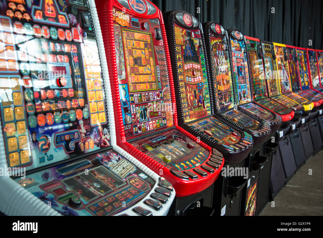 Gambling machines, Kent, England, UK Stock Photo
