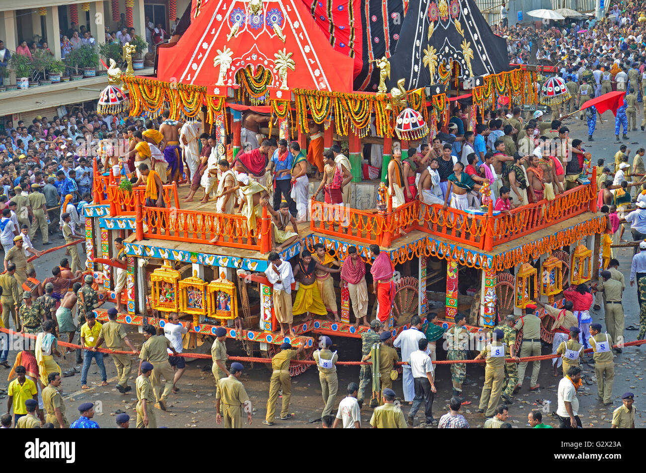 Rathyatra festival, Puri, Orissa Stock Photo