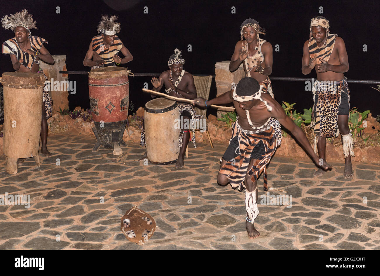 Traditional Zimbabwean Dancers Stock Photo