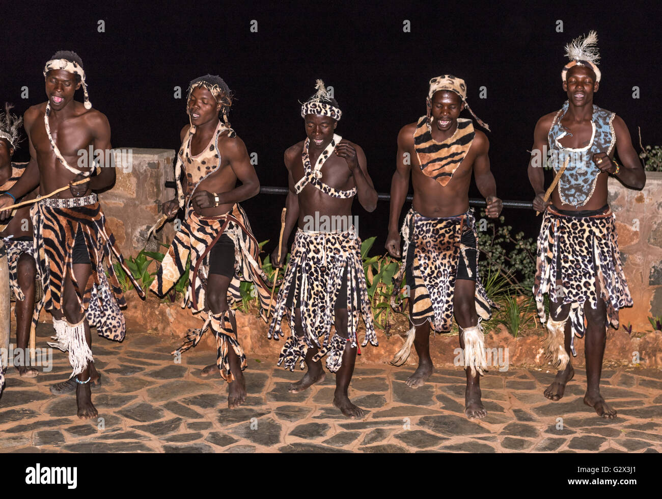 Traditional Zimbabwean Dancers Stock Photo