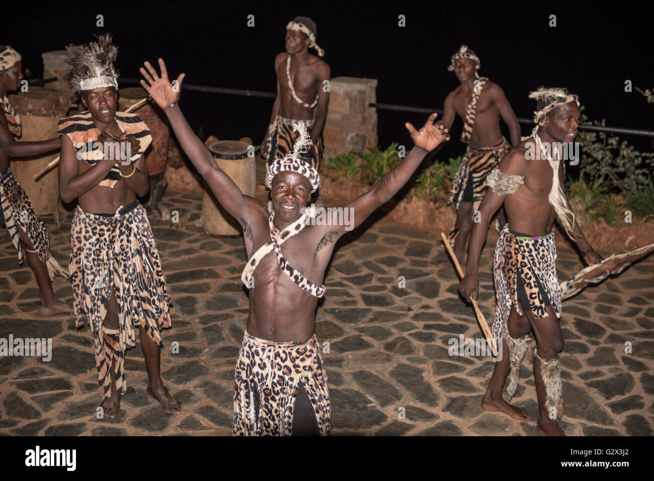 Traditional Zimbabwean Dancers Stock Photo
