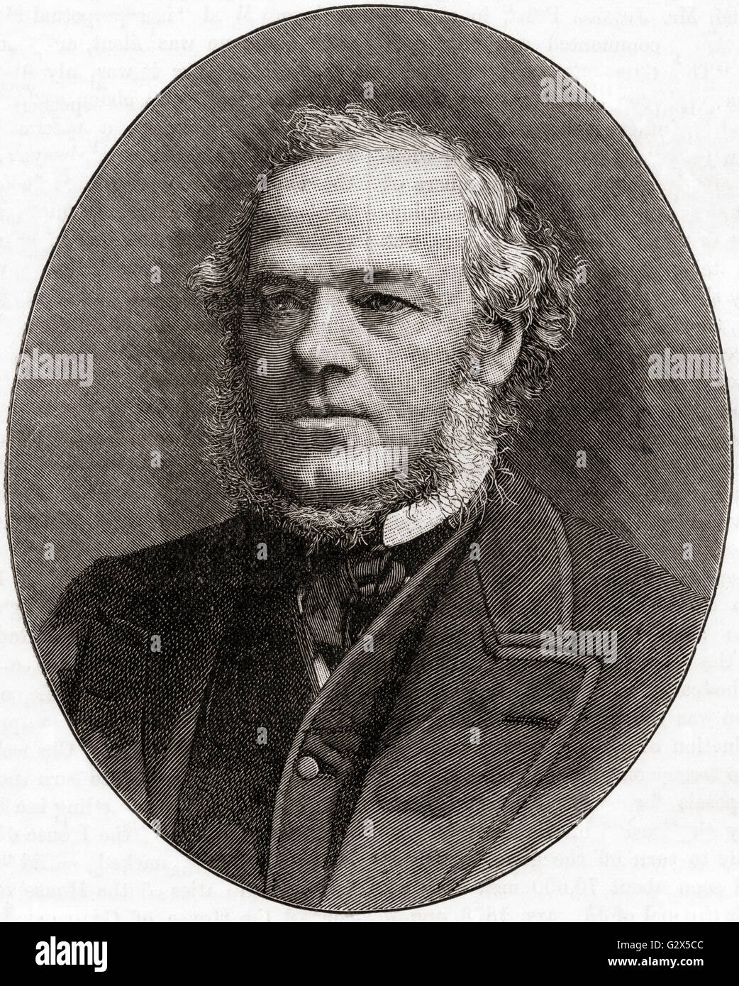 Henry Austin Bruce, 1st Baron Aberdare, 1815 – 1895.  British Liberal Party politician. Stock Photo