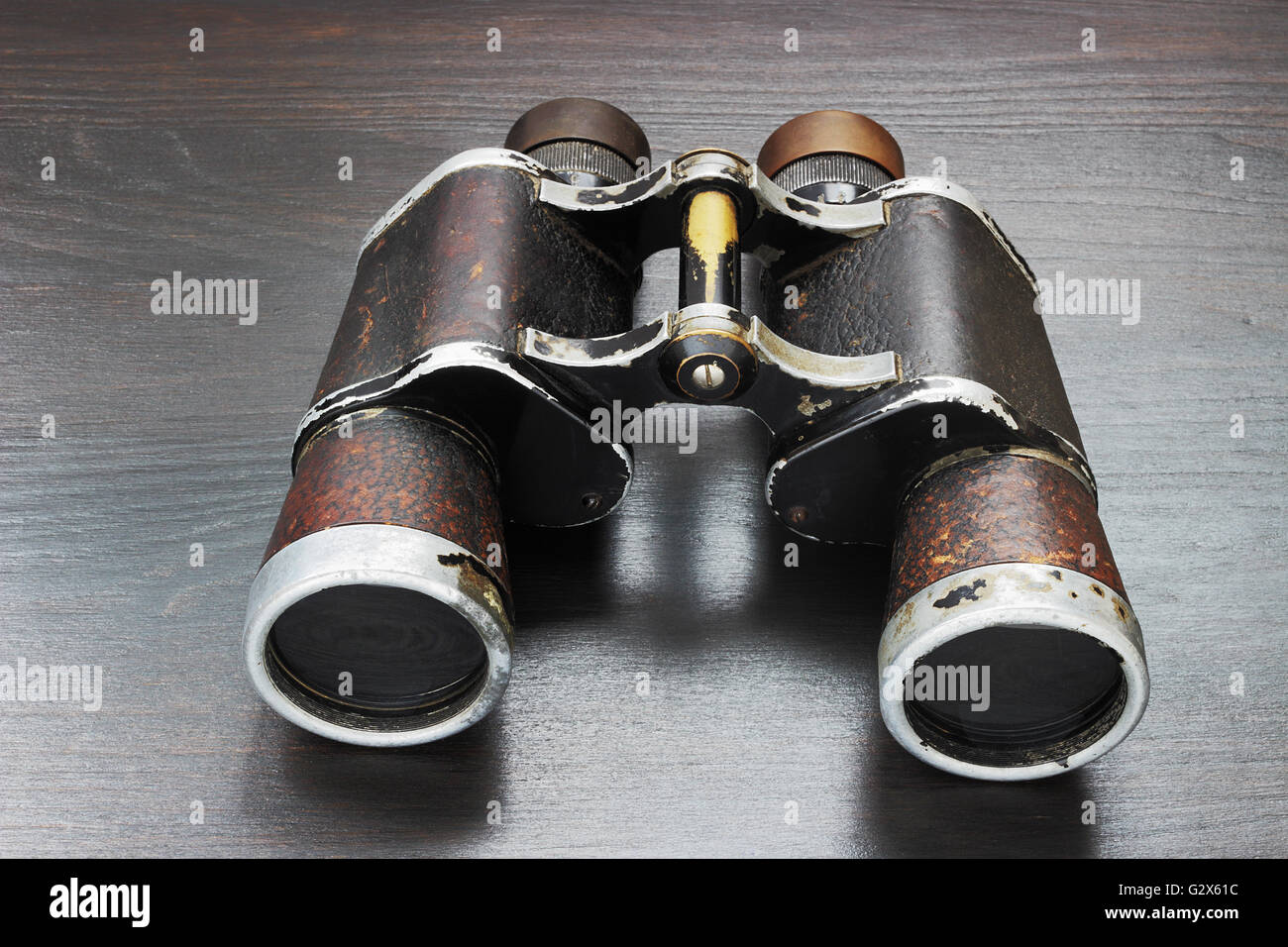 Retro field glasses Stock Photo Alamy