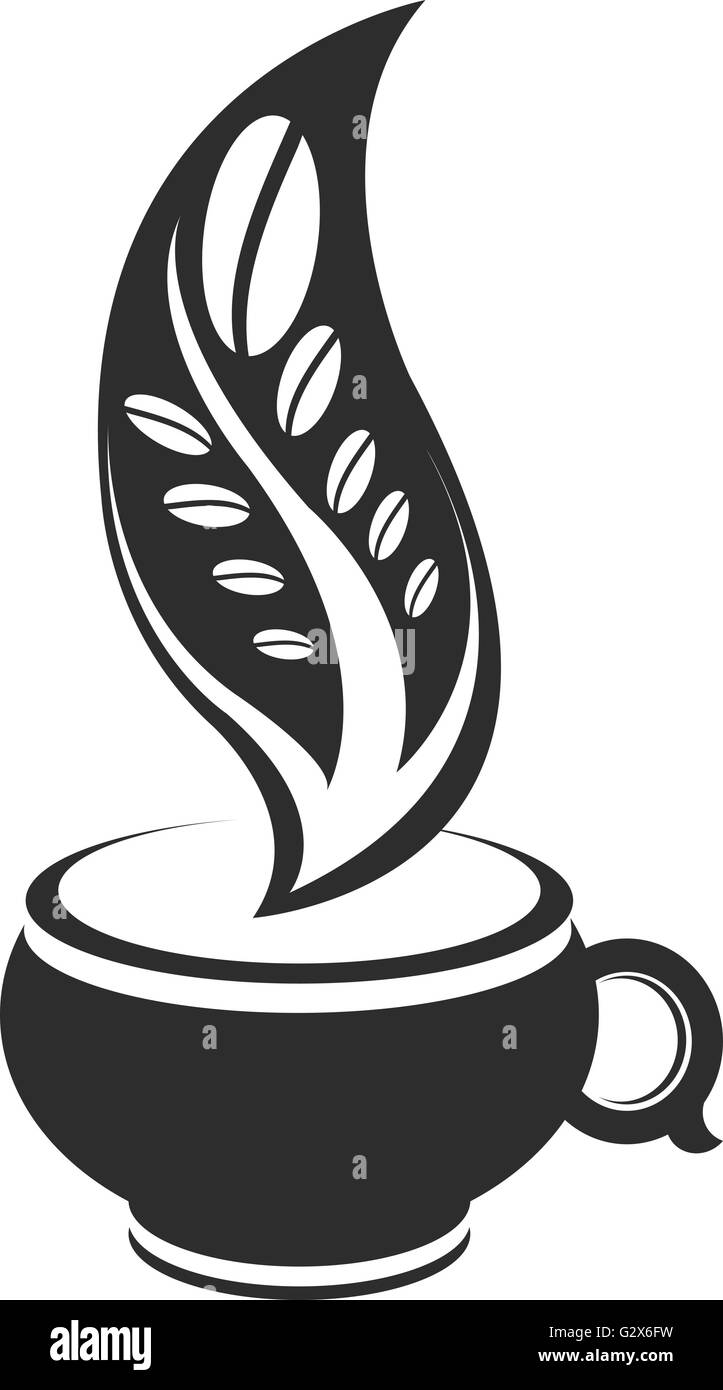 Cafe icon vector coffee Black and White Stock Photos & Images - Alamy