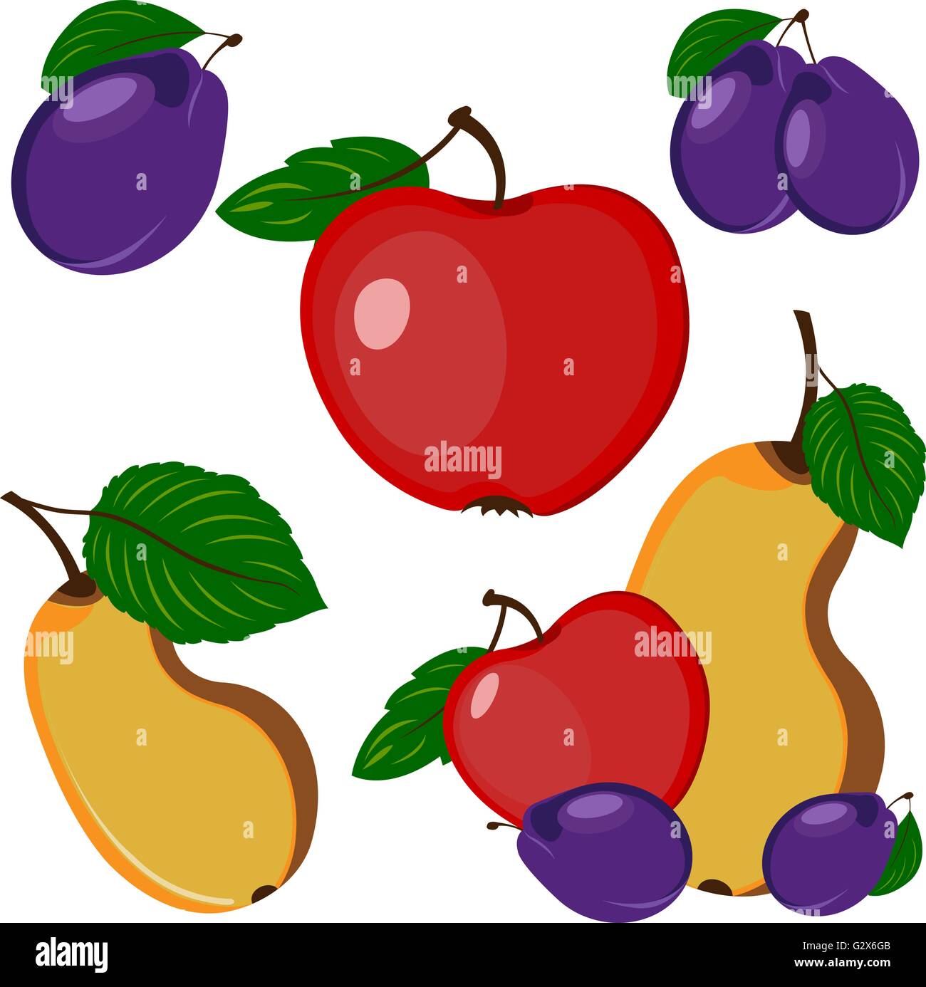 Photo fruits Stock Vector Images - Alamy