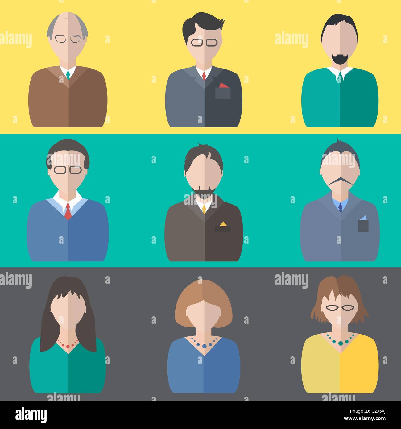 Set business people Stock Vector Image & Art - Alamy