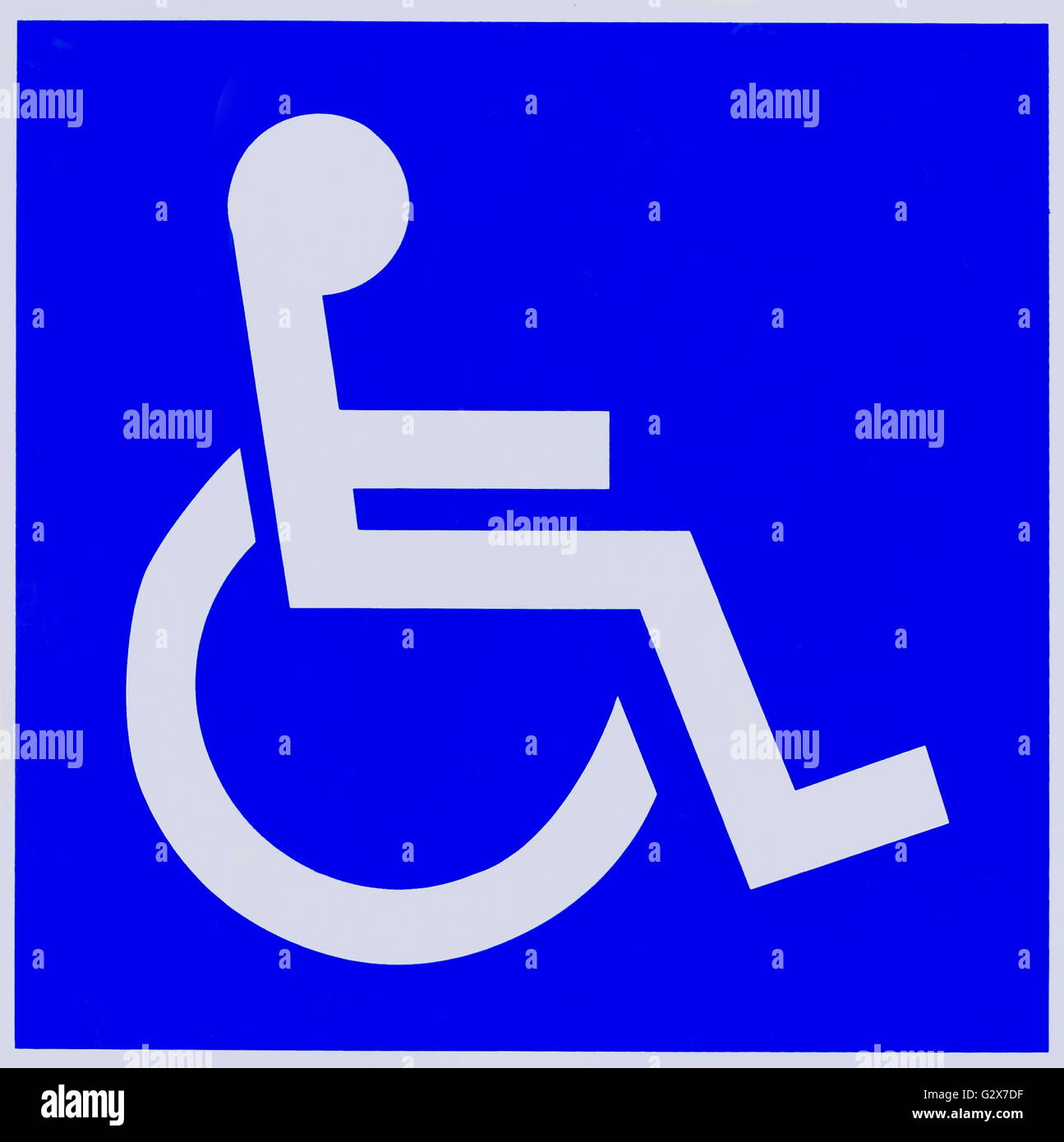 Handicapped sign Stock Photo
