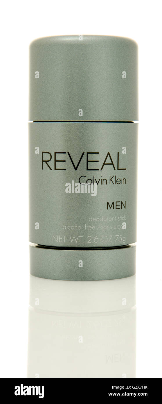 Winneconne, WI - 2 June 2016:  Stick of Reveal by Calvin Klein deodorant on an isolated background Stock Photo