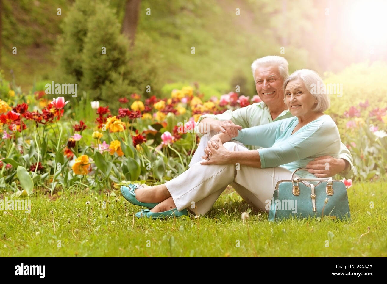 beautiful senior woman outdoor Stock Photo - Alamy