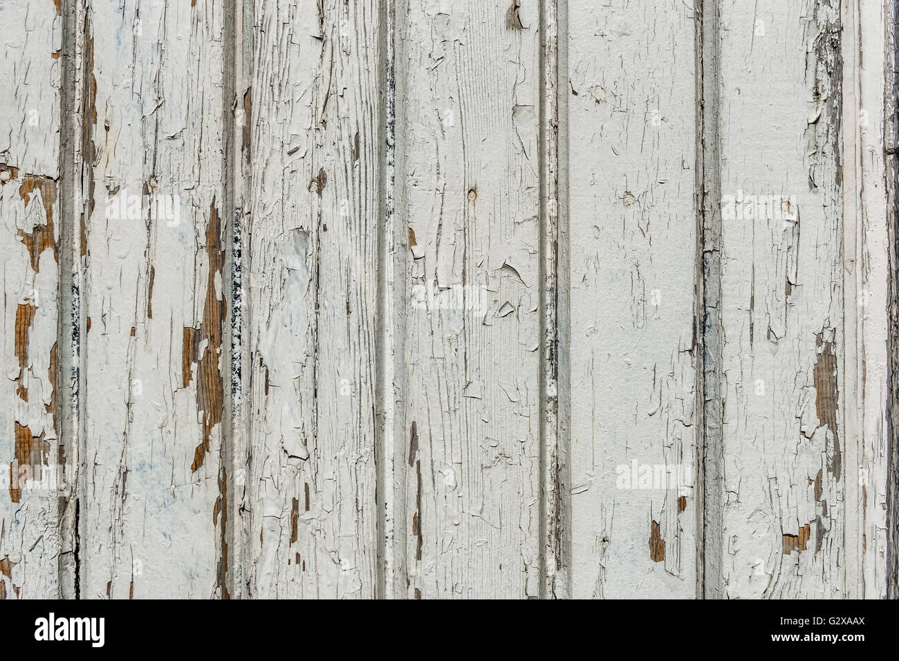 Details of an old gray wooden wall Stock Photo
